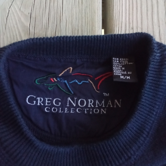 Kids Navy Blue Greg Norman Collection X Medinah Country Club Knit Sweater - Picture 3 of 12